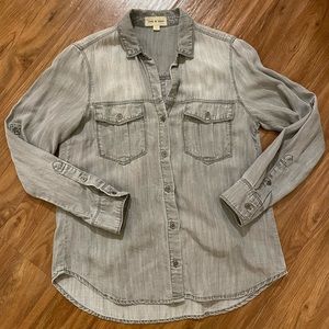 “CLOTH & STONE” GREY BUTTON DOWN